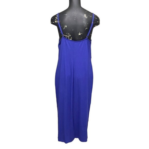 NEW AVA & VIV Twist Front Midi Dress in Royal Blue Size XXL - Picture 5 of 7
